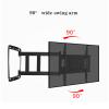 DRFGNF TV Wall Mount for 32–75-inch TVs, Four-Arm, Tilting and Swiveling, up to 400 x 400 mm view 3