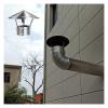 Innovative Stainless Steel Cone Cap for Fireplaces, Galvanized, Rain Guard, D 9 x 25 cm view 1