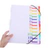 A4 Accordion File Organizer with 12 Sections, White view 3