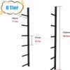 Metal Yoga Mat Wall Rack for Foam Rollers and Exercise Mats view 2