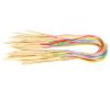 Colorful Double-Pointed Bamboo Circular Knitting Needles, 60 cm view 1
