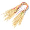 Colorful Double-Pointed Bamboo Circular Knitting Needles, 60 cm view 3