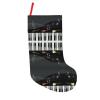 CHANGLEI Christmas Stocking with Guitar and Piano Pattern, 18 in, Black view 1
