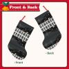 CHANGLEI Christmas Stocking with Guitar and Piano Pattern, 18 in, Black view 4