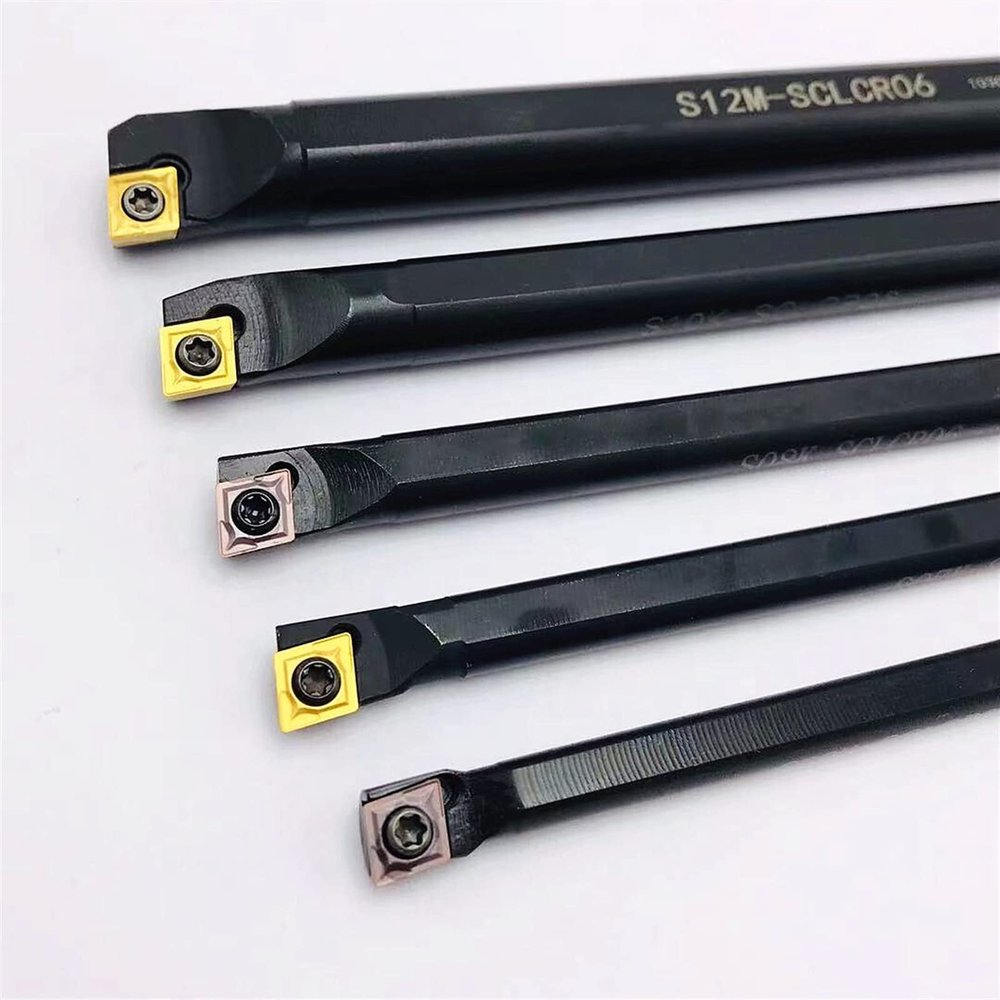 S06K-SCLCR06, S06K, S07K, S08K, S10K, S12M, SCLCL06 95° Spiral Turning Tool Holder Boring Bar + 10 CCMT060204 Carbide Inserts (No Holder, CCMT060204 VP15TF)