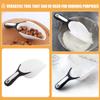 Kitchen Food Scoops, 2-Piece Set, PP, White, Smooth, Reusable view 3