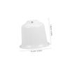 Cabilock Ceiling Fan Canopy, White Plastic, 2.3 cm Opening view 2
