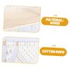 OKUMEYR Boho Wall Shelf, Handmade Cotton Rope and Wood, for Succulents and Artificial Plants view 3