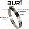 Stainless Steel Hose Clamps, 40–63 mm, 50-Pack view 2