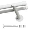 Voppi White Steel Double Curtain Rod, 19 mm, 420 cm view 2