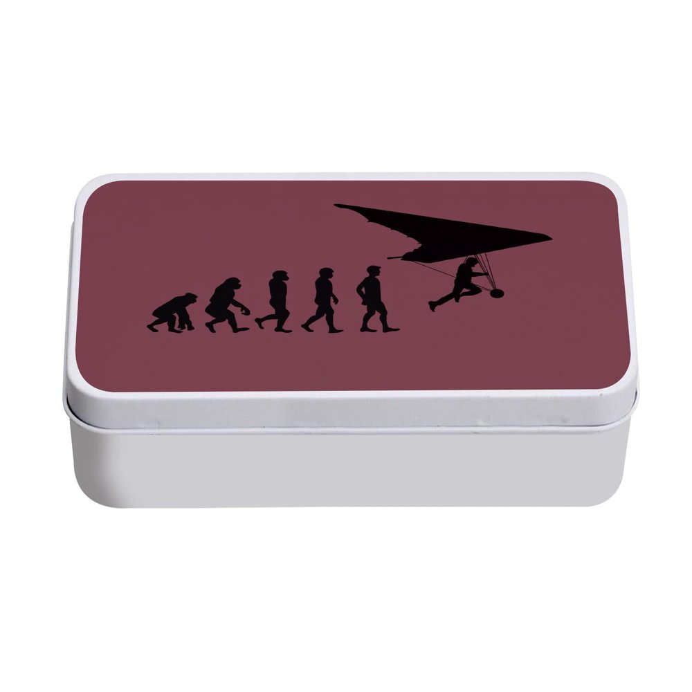 Fabulous Metal Box, Red, Evolution Deltaplane Sport Athlet, 11 x 18.5 x 5.5 cm
