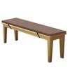 WEALSFUN Non-Slip Bench Cushion, Washable Cover, Brown, 100 x 40 x 3 cm view 1