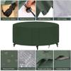 nvdsivee Waterproof Round Patio Table Cover, 420D Oxford Fabric, Green, 140 x 80 cm view 2