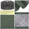 nvdsivee Waterproof Round Patio Table Cover, 420D Oxford Fabric, Green, 140 x 80 cm view 3