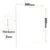 CTRSM Clear Acrylic Sheet, 2 mm Thick, for Picture Frame Glass Replacement, Project Displays, and Painting, 2 x 300 x 300 mm view 2
