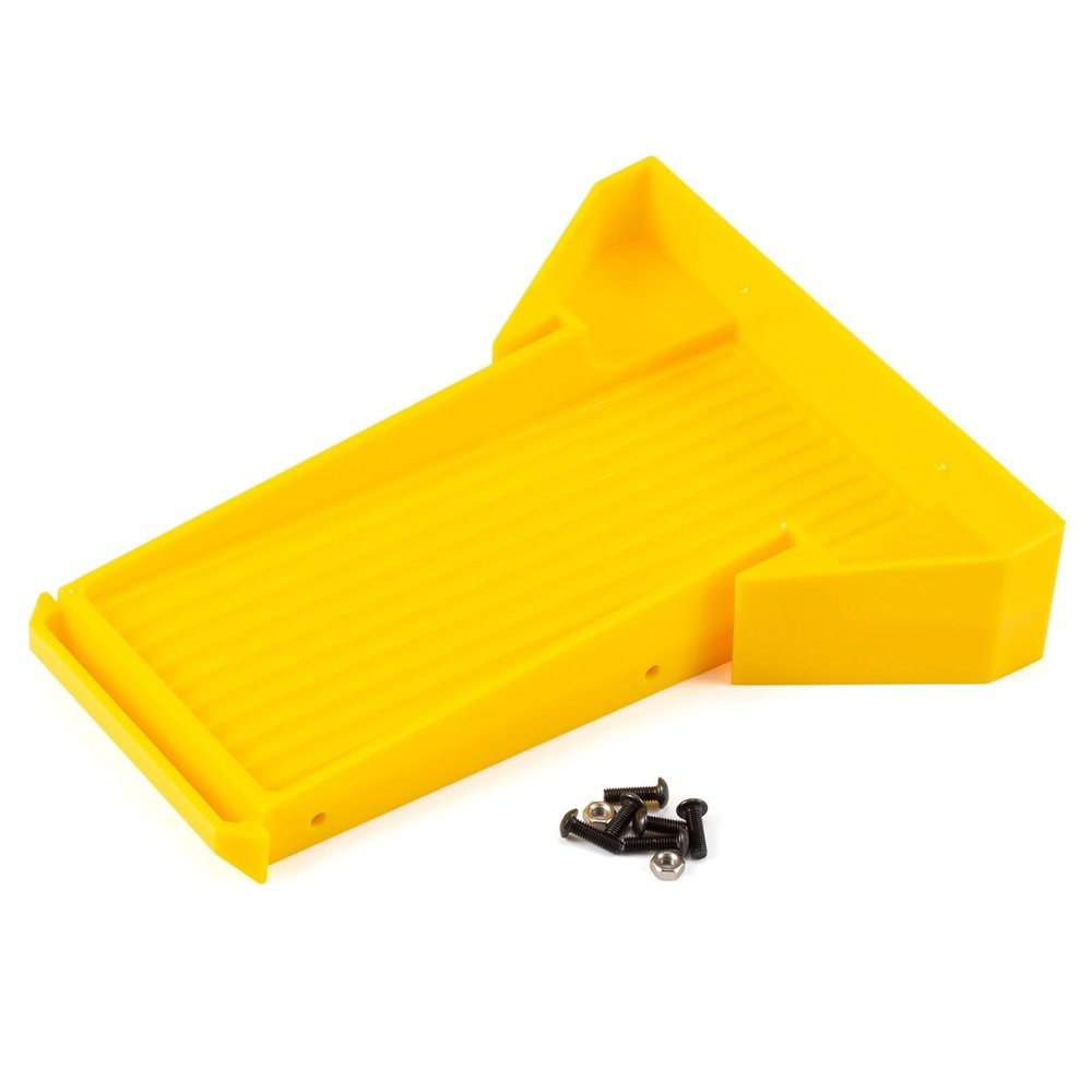 EEQANAO 1/10 LCG Crawler Chassis Cheater Bed RC Truck ABS-Molded Bed for Pro-Line Power Wagon, Vanquish, Phoenix, and Fordyce Cab Bodies (Yellow)