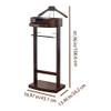Anti-Wrinkle Valet Stand with Drawer, Walnut view 3