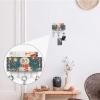 MNVTSKOP Merry Christmas Snowman Wall-Mounted Key Rack with 5 Hooks view 4