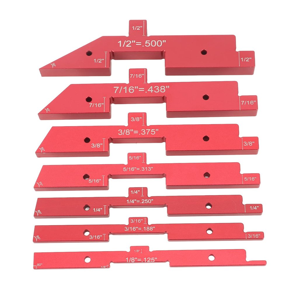 GRCFUMO 7-Piece Woodworking Setup Block Set