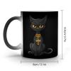 Ankh and Hieroglyphs Egyptian Cat Color-Changing Mug view 2