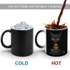 Ankh and Hieroglyphs Egyptian Cat Color-Changing Mug view 4