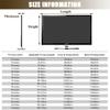 Hixingo TV Protective Cover, Dustproof Cover for TVs and Monitors, Printed TV Cover for Indoor Use, 32–80 Inches (42 Inches, E) view 2