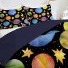 Qiwagu 4-Season Reversible Quilt 200 x 220 cm, Black, 200 GSM, with 2 Pillowcases view 4