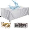 XUEQXUE Garden Furniture Cover 330 x 340 x 330 cm, Waterproof, UV-Resistant, Dustproof, Winterproof, Ivory view 1