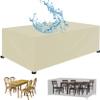 XUEQXUE Waterproof Garden Furniture Cover, 270 x 360 x 270 cm, Beige view 1