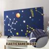 Hixingo TV Dust Cover, Universal TV Protection Cover for Desktop, Wall-Mounted and Curved TVs, 65-Inch Star view 2