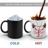 Weightlifting Lobster for Bodybuilders, Funny Color-Changing Coffee Mug, Heat-Sensitive Ceramic Mug with Handle, 312 ml view 4