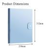 Display Book Binder, A3 Display Folder with 30 Pockets, Presentation Book with Clear Sleeves, Project File Folder for Office and School (Clear) view 2