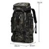 AMYSTY 80L Trekking Backpack for Camping, Hiking and Travel view 2