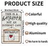 WIZYXQ Funny Metal Sign "This Is A Bathroom Not An Internet Cafe," 12 x 8 in view 2
