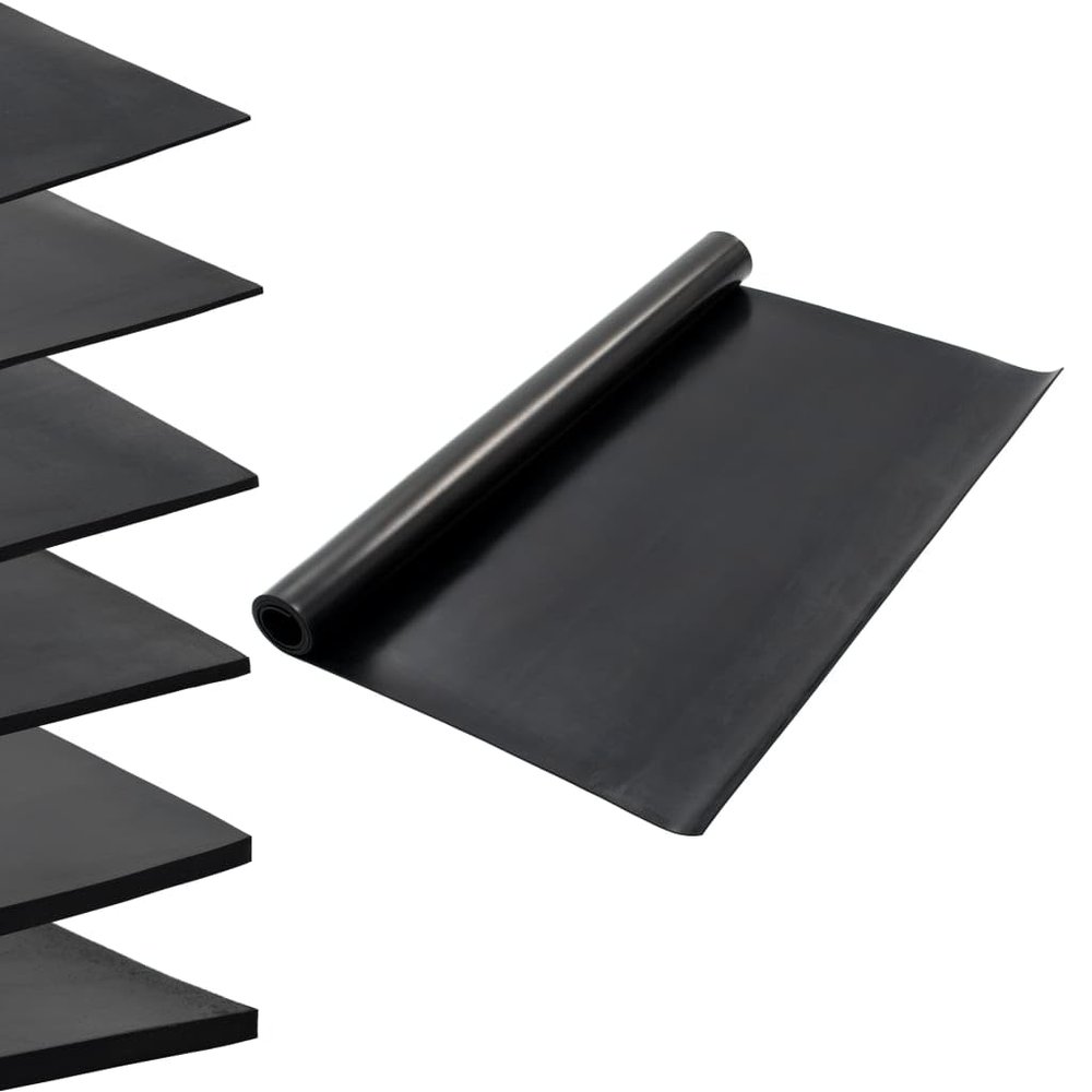 Home & Garden Non-Slip Rubber Floor Mat, 1.2 x 2 m, 4 mm, Smooth