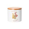 Ceramic Jar with Bamboo Lid – Dress – Silver Doesn't Make Happiness Fashion Shopping – 473 ml (16 oz) view 2
