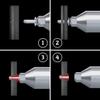 Gabex Flat-Head Blind Rivets, Aluminum/Steel, 2.4–6.4 mm, Professional Quality (3.2 x 6 mm, 500 pcs.) view 4