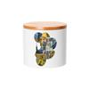 Fabulous Bamboo Ceramic Pot with Lid – Van Gogh Collage Modern Art – 473 ml (16 oz) view 2