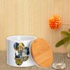Fabulous Bamboo Ceramic Pot with Lid – Van Gogh Collage Modern Art – 473 ml (16 oz) view 4