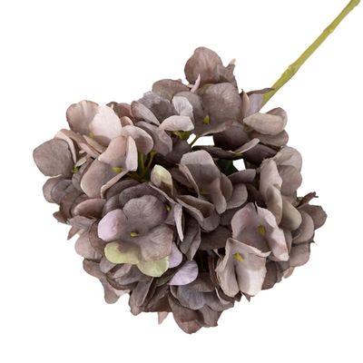 2-Pack Artificial Hydrangea Flowers, 37 cm, Gray