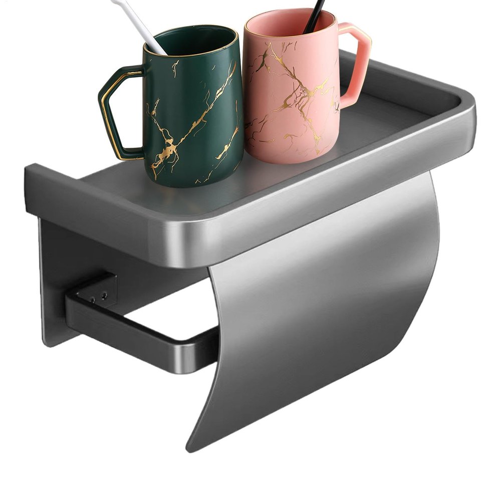Uhngw Toilet Paper Holder with Shelf