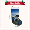 Dwrepo Christmas Stocking with Boat on Blue Water, 18 in, Plush Hanging Stocking view 3