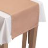 Voppi Caramel Decorative Table Runner, 120 cm, Smooth Solid Color view 3