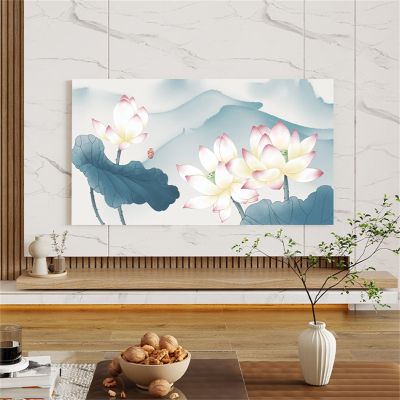 Hixingo TV Dust Cover, Pink Lotus, 69–75 in