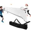 Generico Portable 22 ft Tennis Net for Tennis and Badminton view 1