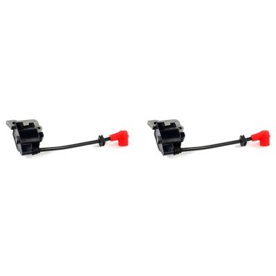 MGHGFYTAS RC Car Upgrade Parts for 1/5 HPI, Rovan, KM Baja 5B/5T/5SC, Zenoah/CY/Rovan Engines, 2× Ignition Coil System with Red Caps and Switch Wires
