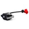 MGHGFYTAS RC Car Upgrade Parts for 1/5 HPI, Rovan, KM Baja 5B/5T/5SC, Zenoah/CY/Rovan Engines, 2× Ignition Coil System with Red Caps and Switch Wires view 2