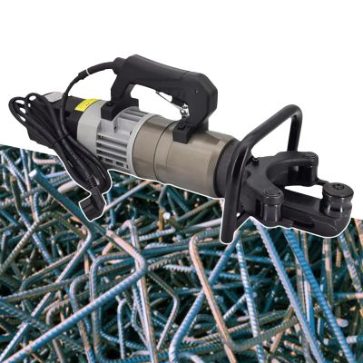Electric Hydraulic Rebar Bender, 20–32 mm, 220 V, 0–130°
