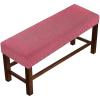 Stretch Bench Cover for Dining Bench, Dark Pink, 90–120 cm view 1