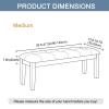 Stretch Bench Cover for Dining Bench, Dark Pink, 90–120 cm view 2